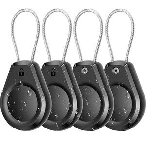 NEW Set of 4 Typecase Apple Airtag Keychain Holder Protective Case Dog Tag Keys